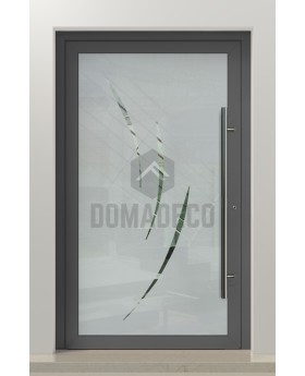 LIM Glass S19 - puerta delantera esmerilada de calidad con decoración transparente