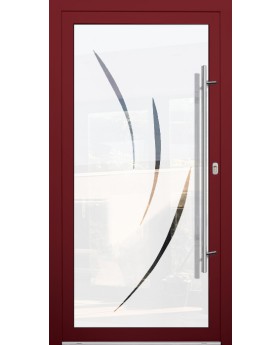 LIM Glass S19 - puerta delantera esmerilada de calidad con decoración transparente