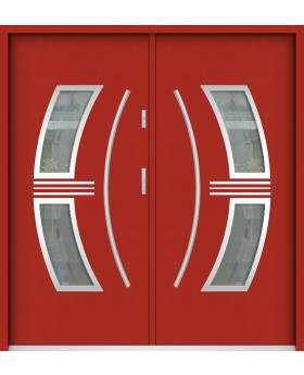 Sta Sirius Double: puerta doble de acero de lujo con cristal