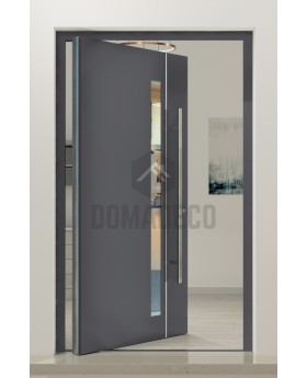 PIVOT Tiret - puerta de entrada pivotante antirrobo de aluminio