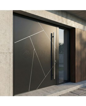 Puerta pivotante con luz lateral derecha (vista desde el exterior) 