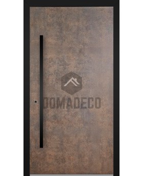 LIM V53 - puerta de entrada de aluminio revestida de cuarzo sinterizado