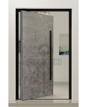 PIVOT V56 - puerta pivotante de aluminio revestida de cuarzo sinterizado
