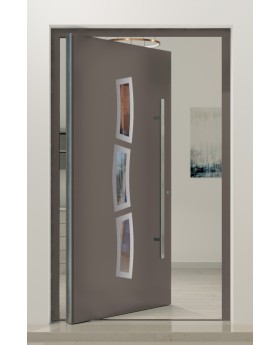 PIVOT W334 - puerta pivotante de entrada de aluminio