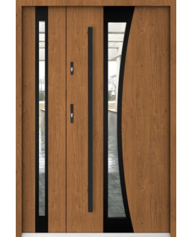 Sta Gemini Duo Noir - puerta principal con sidelite