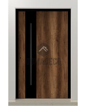 PIVOT WOODLINE 5 - puerta pivotante revestida de laminado de alta presión imitación madera Barrique Oak